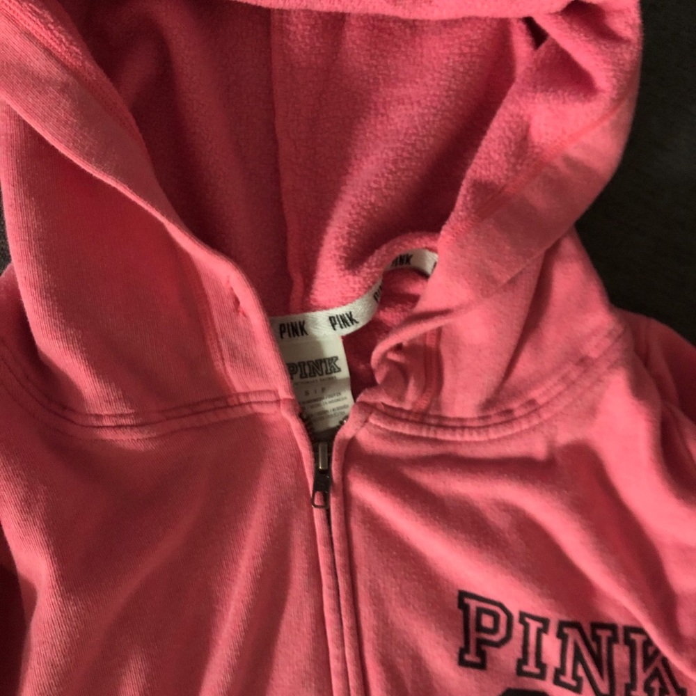 Pink zip up hoody